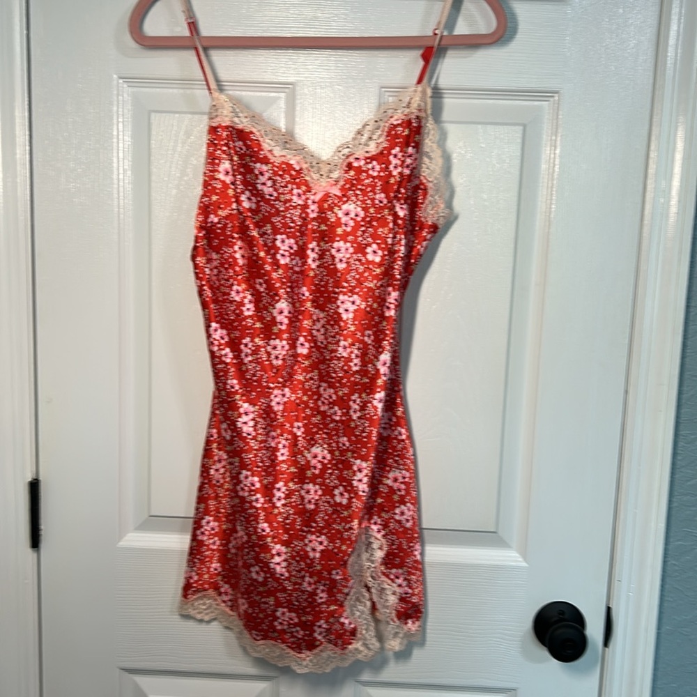 Victoria’s Secret Y2K cherry blossom mini slip dress with bows and gems Medium - Picture 15 of 17